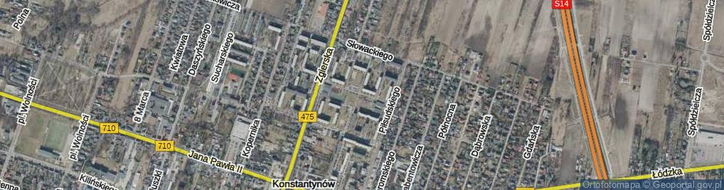 Zdjęcie satelitarne Grunwaldzka ul.